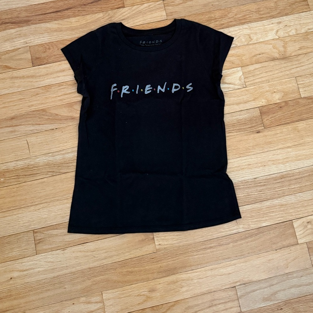 FRIENDS Black Kids Short Sleeve Tee